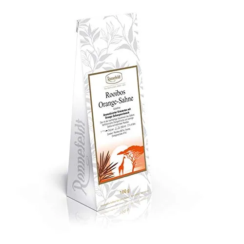 Ronnefeldt - Rooibos Orange Sahne - Kräutertee aus Südafrika - 100g - loser Tee