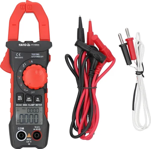 Zangenmessgerät AC/DC 600V, 600A - Präzises Zangenmultimeter für elektrische Prüfungen, leicht und robust, ideal für den professionellen Einsatz.