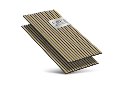 IZODEKOR 3D Wandpaneel – Schallisolierende Akustikpaneele aus Holz - Moderne Wandpaneele aus Holz mit schallabsorbierender Akustikrückseite, ideal für stilvolle Raumakustik in Wohnzimmer, Büro oder Studio. Einfache Montage durch Kleben oder Schrauben.