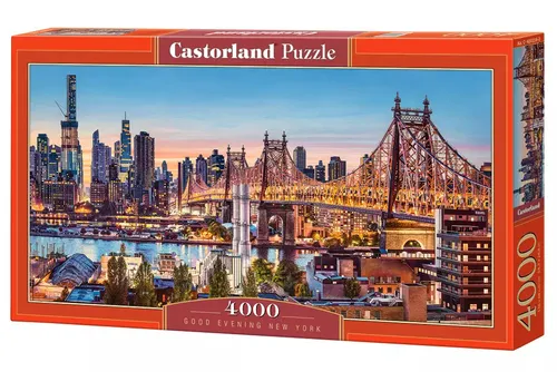 Puzzle 4000 Teile Good Evening New York von Castorland - Hobby Puzzle 4000 Teile, beeindruckende Druckqualität und außergewöhnliche Farbtiefe für stundenlangen Puzzle-Spaß.