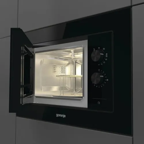 Gorenje BM171EG1B SW EB-Mikrowelle 700W - Einbau-Mikrowelle mit Grillfunktion, 17L Garraum und AquaClean für einfache Reinigung. Ideal für moderne Küchen.