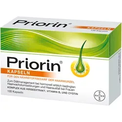 Priorin 120 ST - Diätisches Lebensmittel zur Behandlung von Haarausfall, unterstützt das Haarwachstum bei Frauen mit speziellen Mikronährstoffen