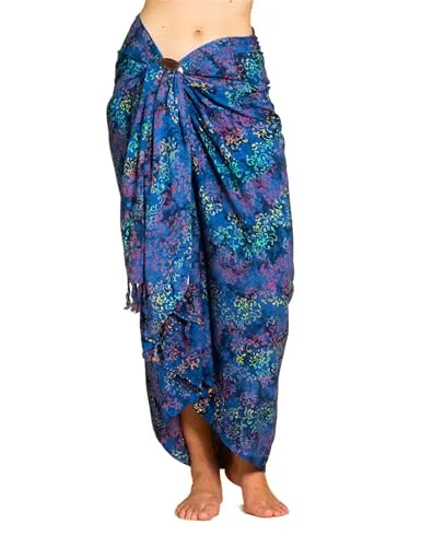 PANASIAM Sarong B026 Motley blue, XL in blau von PANASIAM