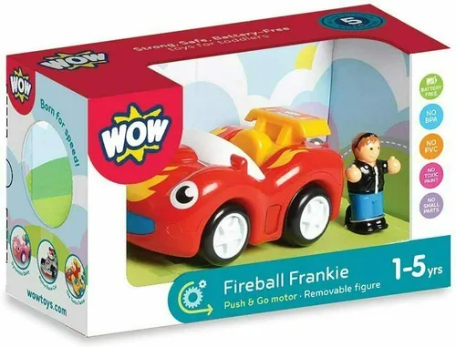 Jumbo Spiele 01015 WOW Fireball Frankie Rennauto Spielzeug Auto Kinderfahrzeug