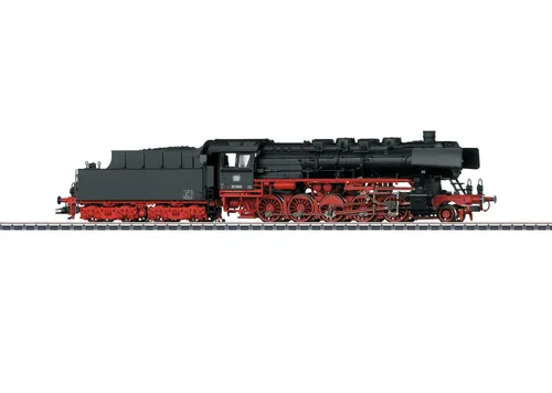 Märklin 037897 Güterzug Dampflok BR 50 DB - H0 Dampflok mit Licht- und Soundfunktion, ideal für Modellbahn-Enthusiasten der Epoche III, detailgetreue Nachbildung in Rot und Schwarz.