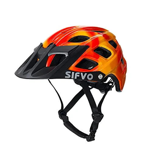 Fahrradhelm Kinder Jungen und Mädchen 54-57cm, SIFVO Kinder Fahrradhelm mit Visier, Leicht und Bequem Helm Kinder Fahrrad Helm Kind