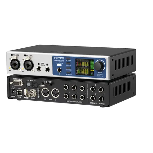 RME Fireface UCX II B-Stock - B-Stock Audiointerface mit 24-Bit/192 kHz Wandler, 20 Kanälen und integriertem Digitalrekorder für USB-Speichergeräte – ideal für professionelle Aufnahmen.