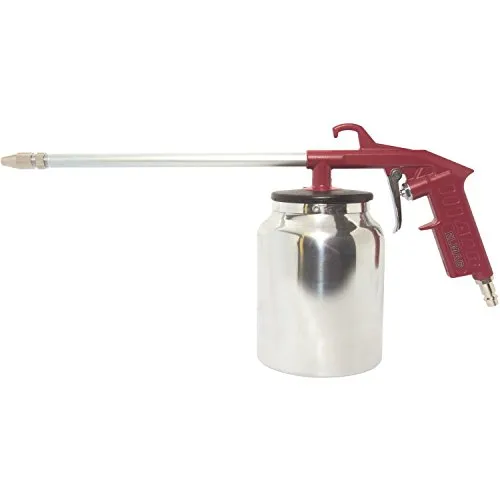Druckluft-Sprühpistole Modell 61C SB - Druckluftwerkzeuge, ideal zum Farb- und Sprühmittelauftrag mit einer langen Zerstäuberlanze für schwer erreichbare Stellen und einem leichten, stabilen 1 Liter Alu-Saugtopf.