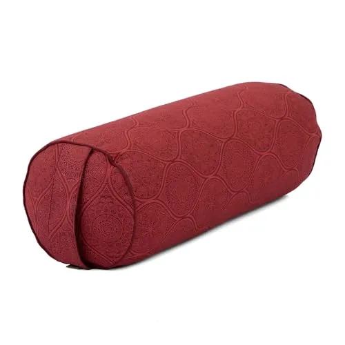 Bodhi Yoga Bolster Ø 23 cm | Maharaja Collection in rot von Bodhi