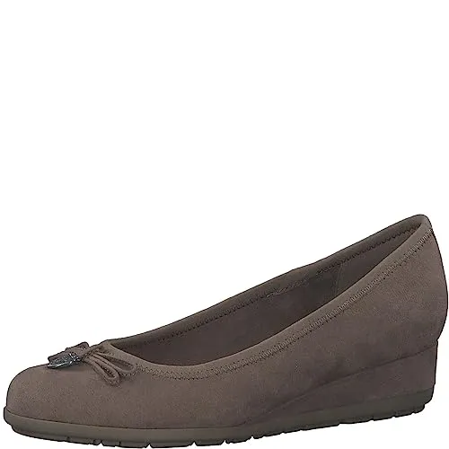 s.Oliver Damen Ballerinas Elegant Keilabsatz, Braun (Pepper), 37 EU - Damen-Ballerinas mit Keilabsatz für perfekten Komfort und eleganten Auftritt. Vielseitig kombinierbar, ideal für Alltag und besondere Anlässe.