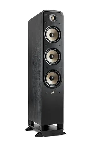 Polk Signature Elite ES60 Schwarz Standlautsprecher - Standlautsprecher für erstklassigen Sound, mit kabelgebundener Konnektivität für unverfälschte Audioqualität.