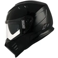 Simpson Venom Helm, schwarz, Größe XS für Männer - Motorradhelm mit hochfester MAXX-3C Schalenkonstruktion, ideal für Sicherheit und Komfort bei Fahrten.
