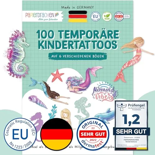 Papierdrachen 100 besonders hautfreundliche Kindertattoos von Papierdrachen