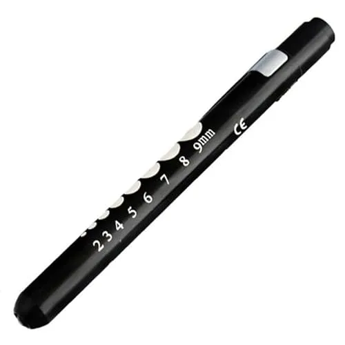 BE-TOOL Mini-Stift-Taschenlampe, Diagnosegerät, medizinische Stiftlampe, wiederverwendbare Mini-Stiftlampe, Stift-Taschenlampe für Zuhause, Outdoor, Arzt, EMT-Notfall (schwarz, 1 Stück)