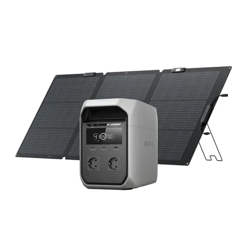 EF ECOFLOW DELTA 3 Classic Tragbare Powerstation mit 160 W Solarpanel