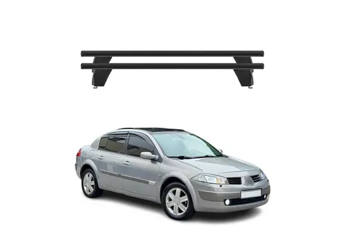 OMAC Dachträger Menabo Querträger für Renault Megane 2002-2010 - Dachgepäckträger aus leichtem Aluminium, wasserbeständig und abnehmbar, ideal für vielseitige Reisen mit Fahrrad- und Skiträgern.