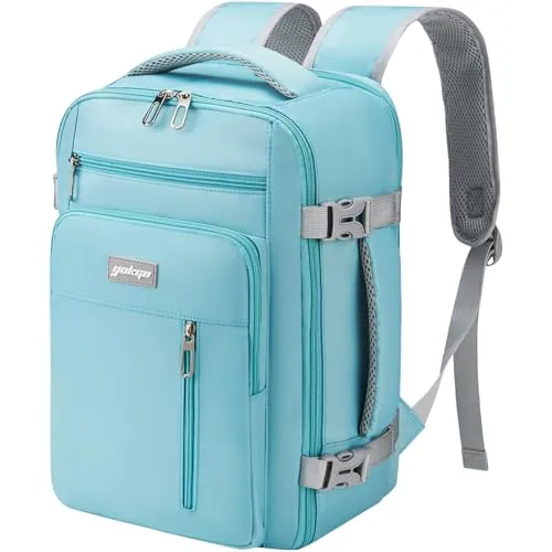 YOKGO Reiserucksack 40x20x25 CM - Ideal für Ryanair - Handgepäck Rucksack mit 20L Volumen, Nassfach und 15.6 Zoll Laptopfach. Perfekt für Kurzreisen und passt bequem unter den Sitz.
