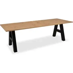Finori Granada 80A Auszugtisch - Artisan Oak Schwarz - Esstisch mit ausziehbarer Funktion, ideal für gesellige Runden oder intime Mahlzeiten. Hochwertige Materialien für zeitlose Eleganz und Langlebigkeit.