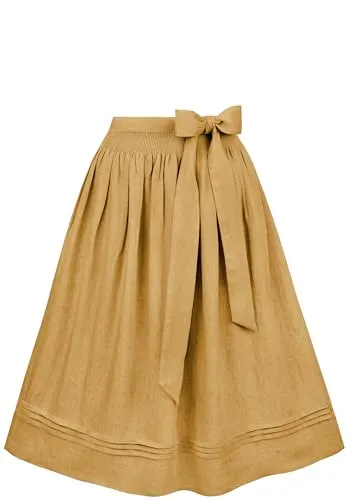 Stockerpoint Mina Dirndlschürze, Honig, 34-38 - Dirndlschürze in klassischem Design, ideal für Dirndl mit 70 cm Rocklänge, sorgt für ein harmonisches und elegantes Erscheinungsbild.