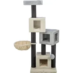 TRIXIE Kratzbaum Enzo - Kratzbaum für Katzen, bietet Spiel- und Rückzugsmöglichkeiten mit mehreren Ebenen und stabilem Design für optimale Sicherheit und Komfort.