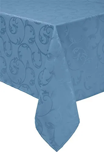 Erwin Müller Tischdecke Greven abwaschbar blau Größe 130x160 cm