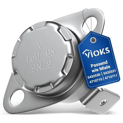 VIOKS Thermostat Temperaturbegrenzer Klixon Ersatz für 5432530 5432531 Sicherheitsthermostat 160°C für Trockner Wäschetrockner