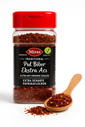 Chili Flocken Pul Biber Paprikapulver Paprikaflocken EXTRA scharf (160g)
