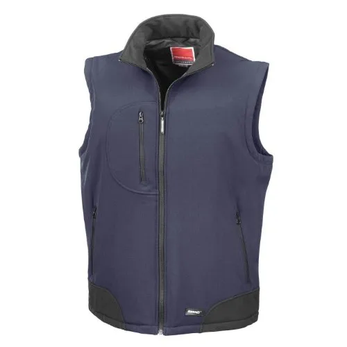 Result Unisex R123a Softshell Bodywarmer - Funktionsjacke mit Micro-Fleece Innenschicht, komfortabel und ideal für Outdoor-Aktivitäten, verstellbarer Gummizug für perfekten Sitz.