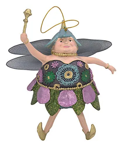 crafts & design Dicke Elfe, Fee, Deko Hänger, Flieder, blau 15 cm