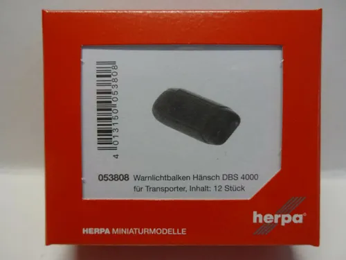 Herpa 053808 Warnlichtbalken Hänsch DBS 4000 blau Transporter 12 Stück 1:87 Neu