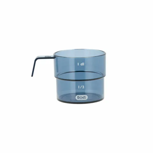 Rosti Deziliter-Messbecher Mensura, Abmessbecher, Kunststoff, Dusty Blue, 100 ml