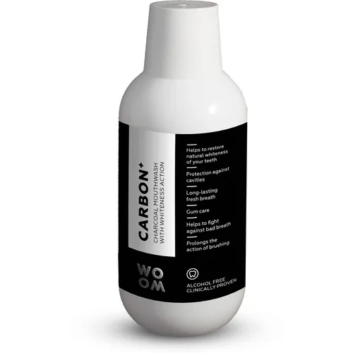 WOOM SIA Woom Mundspülung 500 ml, Carbon+