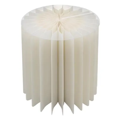 Design Beistellstisch aus Kraftpapier in weiß von Spetebo