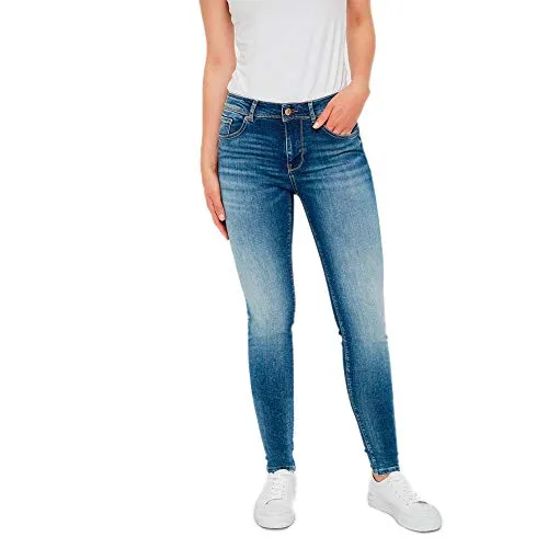 VERO MODA VMLUX Mid Rise Slim Fit Jeans - Stylische Slim Fit Jeans mit Mid Rise für perfekten Komfort und eine figurbetonte Passform, ideal für jeden Anlass.