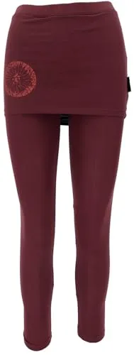 Produktbild Guru-Shop Yoga-Hose mit Minirock – Leggings in Dattelbraun, Größe M