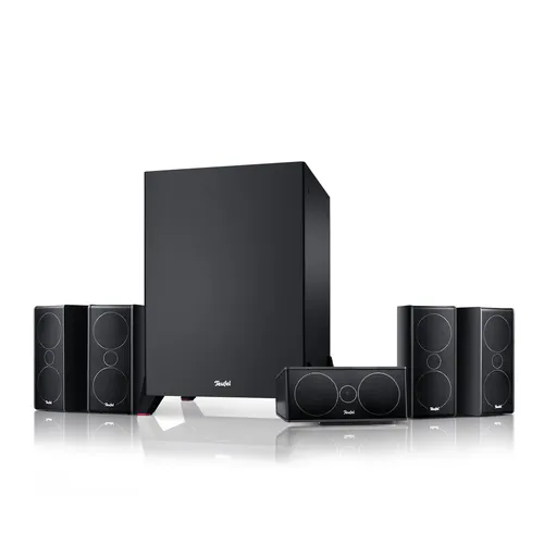 Teufel Consono 35 Mk3 Power Edition 5.1-Set - Heimkino Lautsprecher mit kraftvollem 5.1 Surround Sound, ideal für beeindruckende Film- und Spielerlebnisse. Mit 160 Watt Impulsbelastbarkeit für erstklassigen Klang.