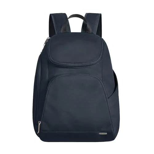 Travelon Klassischer Rucksack mit Diebstahlschutz, Mitternacht/Ausflug, einfarbig (Midnight//Getaway Solids), 9