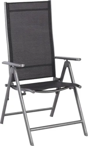 TrendLine Klappstuhl New York anthrazit – Flexibles Design für den Garten - Der TrendLine Klappstuhl New York in anthrazit überzeugt durch sein modernes Design und die platzsparende Klappfunktion, ideal für jeden Garten oder Balkon.