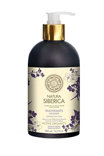 Natura Siberica Hydrating Cream-Soap - Feuchtigkeitsspendende Cremeseife für sanfte Reinigung & geschmeidige Haut - Mit Rhodiola Rosea, Sibirischer Eberesche & Bio-Blaustern - 500 ml