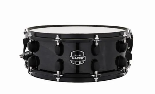 Mapex MPX Hybrid Snare 14x5,5 - Trans Midnight Black - Schlagzeuge: Die MPX Hybrid Snare bietet einen präzisen Anschlag und ausgewogenen Ton, ideal für jeden Musikstil. Mit Piston Strainer für schnellen und reibungslosen Gebrauch.