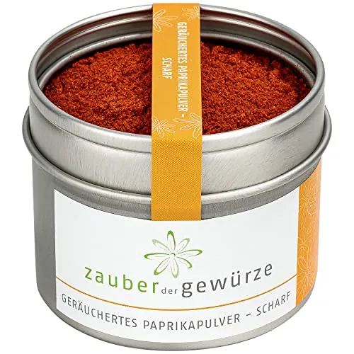 Zauber der Gewürze Geräuchertes Paprikapulver, Paprika geräuchert aus Spanien, Paprika smoked gemahlen, Premium-Qualität, 60 g