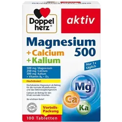 DOPPELHERZ Magnesium 500+Calcium+Kalium Tabletten 100 St
