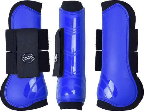 ARBO-INOX Hartschalengamaschen für Pferde - Klettverschluss - Neopren (Shetty, Kobaltblau) - Gamaschen & Schützer für Pferde, schützen effektiv vor Verletzungen durch Tritte. Mit praktischem Klettverschluss und in leuchtenden Farben für mehr Sichtbarkeit.