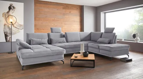 OTTO home Wohnlandschaft Costello U-Form, B: 363 cm mit Sitztiefen- & Armteilverstellung, optional Bettfunktion & Bettkasten