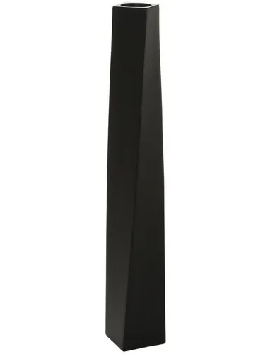 VIVANNO Bodenwindlicht HYDRON - Schwarz Matt, 80 cm - Windlichter für den Innenbereich, modernes Design aus leichtem Fiberglas, ideal für stimmungsvolle Beleuchtung.