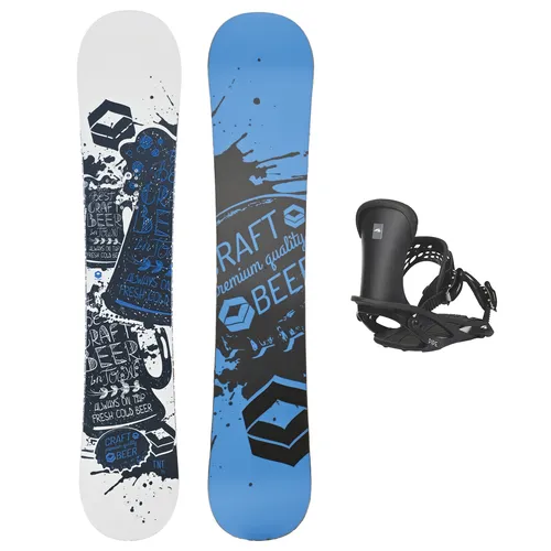 FTWO Set Snowboard TNT Blau 146cm mit Pipe Bindung M in blau von FTWO