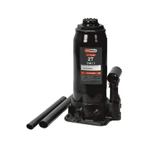KS Tools 160.0350 Hydraulischer Flaschenwagenheber 2 t - Elektro- & Handwerkzeuge, sicher dank Überlastventil und ideal für enge Platzverhältnisse – perfekt für hohe Fahrzeuggewichte und als Kombination mit anderen Wagenhebern.