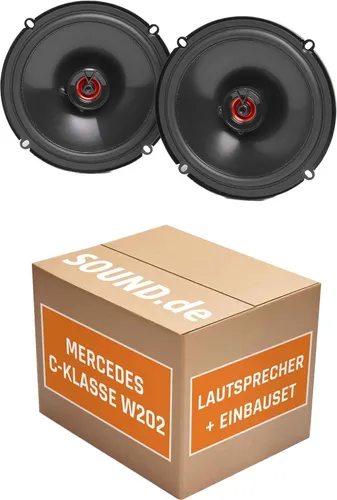 JUST SOUND JBL Club 620F Einbauset für Mercedes C-Klasse W 202 - Komplettset für Autolautsprecher mit JBL Club 620F, einfache Installation und perfekter Klang für Mercedes C-Klasse (1993-2001). Adapterringe und Stecker im Lieferumfang enthalten.