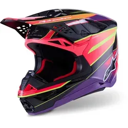 Alpinestars Supertech S-M10 Era 2025 Motocross Helm - Leichtgewicht für Männer - Motorradhelm mit nur 1260g, Doppel-D-Verschluss und ECE 22.06 Zertifizierung. Ideal für sicheren und komfortablen Fahrspaß im Offroad-Bereich.