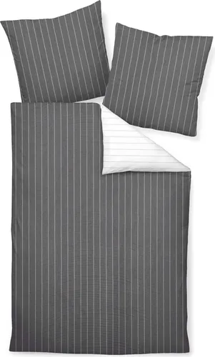 Janine Wendebettwäsche Tango, Titan, 135x200 cm in grau von Original Janine